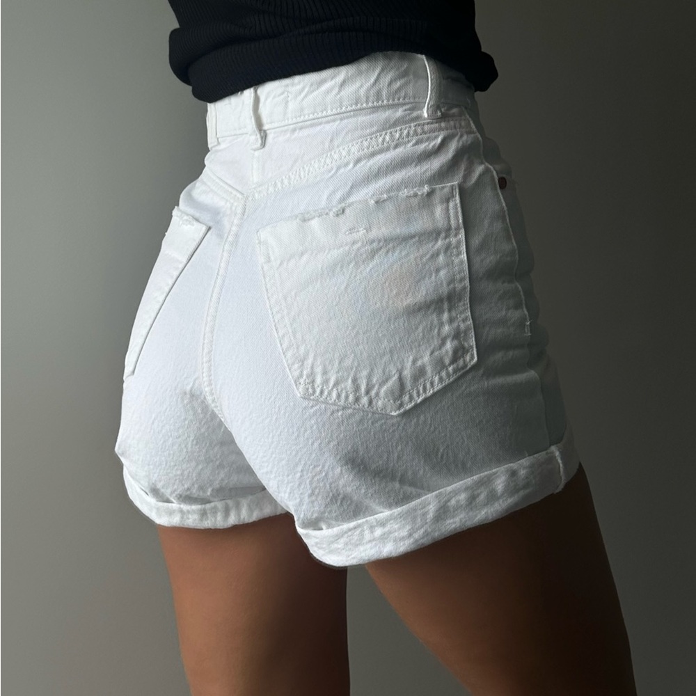 Zara white denim shorts